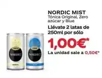 Supermercados MAS Nordic mist - tónica original oferta