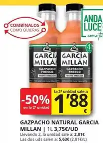 Supermercados MAS Garcia - gazpacho natural oferta