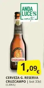 Supermercados MAS Cruzcampo - cerveza reserva oferta