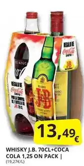 Supermercados MAS Coca-cola - whisky oferta