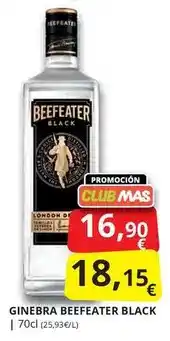 Supermercados MAS Beefeater - ginebra black oferta