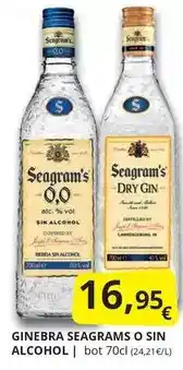 Supermercados MAS Seagram's - ginebra oferta