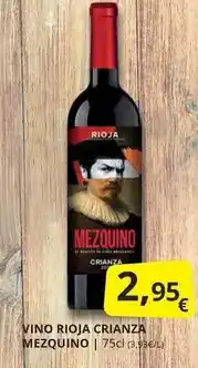 Supermercados MAS Vino rioja crianza oferta