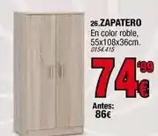 Rapimueble Zapatero en color roble oferta
