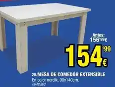 Rapimueble Nordik - mesa de comedor extensible oferta