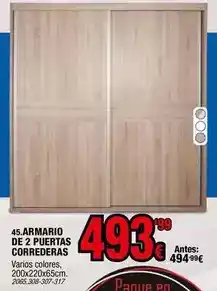 Rapimueble Armario de 2 puertas correderas oferta