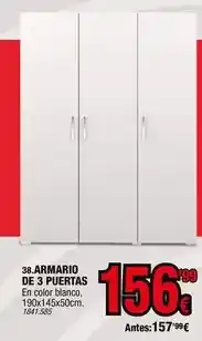 Rapimueble Blanco - armario de 3 puertas oferta