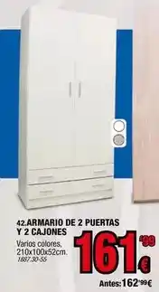 Rapimueble Armario de 2 puertas y 2 cajones oferta