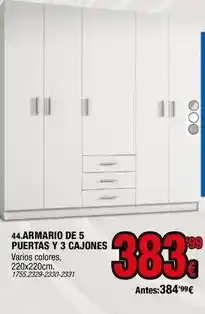 Rapimueble Armario de 5 puertas y 3 cajones oferta