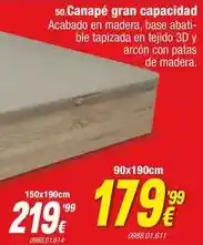 Rapimueble Canapé gran capacidad oferta