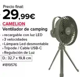 Costco Ventilador de camping oferta