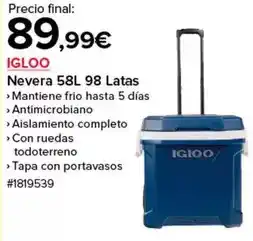 Costco Nevera 58l 98 latas oferta