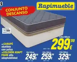 Rapimueble Canape + colchon adapt oferta