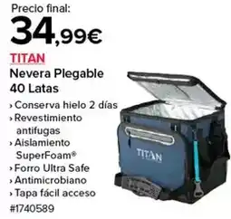 Costco Titan - nevera plegable 40 latas oferta
