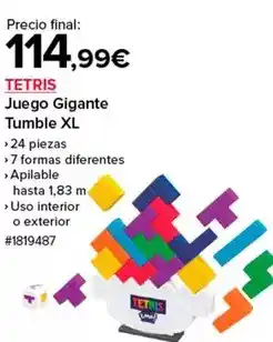 Costco Tetris - juego gigante tumble xl oferta