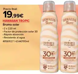 Costco Hawaiian tropic - bruma solar oferta