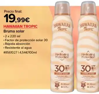 Costco Hawaiian tropic - bruma solar oferta