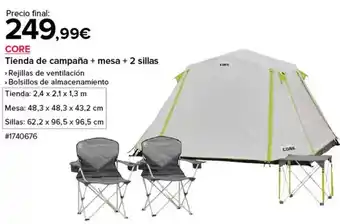 Costco Tienda de campana + mesa + 2 sillas oferta