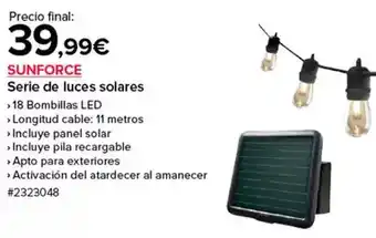 Costco Solares - serie de luces oferta