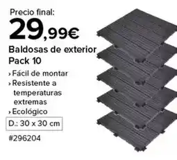 Costco Baldosas de exterior pack 10 oferta