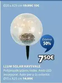 JYSK Llum solar havsvale oferta