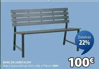 JYSK Banc de jardí klint oferta