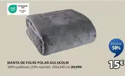 JYSK Manta de folre polar gulskolm oferta