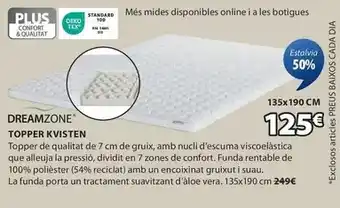 JYSK Dreamzone - topper kvisten oferta