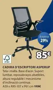 JYSK Cadira d'escriptori asperup oferta