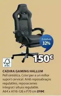 JYSK Cadira gaming hallum oferta