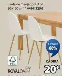 JYSK Royal oak - cadira de menjador tinglev oferta