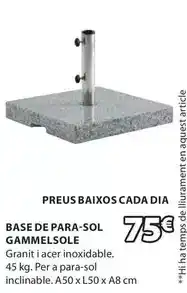 JYSK Base de para-sol gammesole oferta