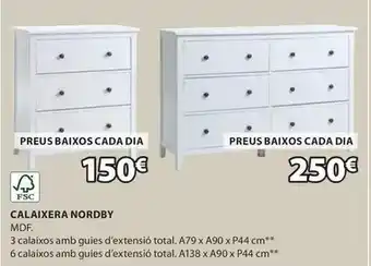 JYSK Calaixera nordby oferta