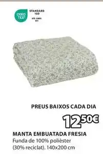JYSK Manta embuatada fresia oferta