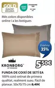 JYSK Kronborg - funda de coixi de setí ea oferta