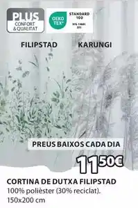 JYSK Cortina de dutxa filipstad oferta