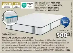 JYSK Dreamzone - matalàs de molles ilka gs85 oferta