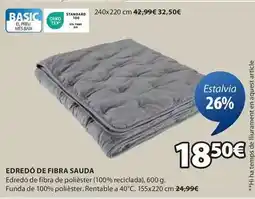 JYSK Edredo de fibra sauda oferta