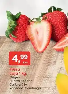 Suma Supermercados Origen - fresa caja oferta