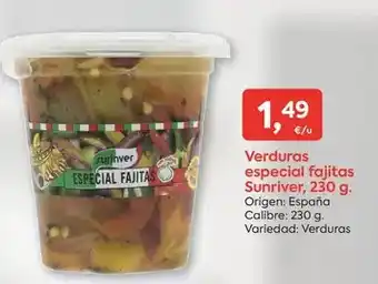 Suma Supermercados Surinver - verduras especial fajitas oferta