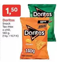 Suma Supermercados Doritos - snack tex-mex o chili oferta