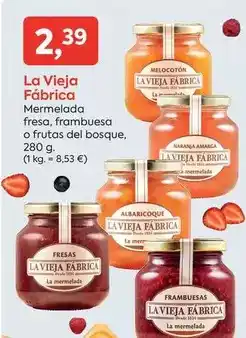 Suma Supermercados La vieja fábrica - mermelada fresa, frambuesa o frutas del bosque oferta