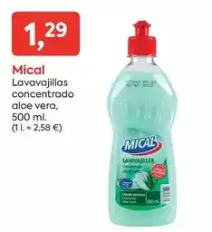Suma Supermercados Mical - lavavajillas concentrado aloe vera oferta