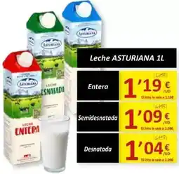 SPAR La asturiana - leche oferta