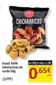 SPAR Snack - tapa chicharricos oferta