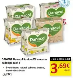 SPAR Danone - danacol liquido 0% azucares aadodosp oferta