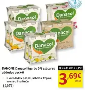 SPAR Danone - danacol liquido 0% azucares aadodosp oferta