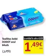 SPAR Dodot - toallitas bebé azul oferta