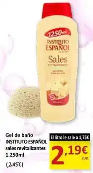 SPAR Instituto español - gel de bano seles revitalizantes oferta