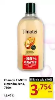 SPAR Timotei - champú almendra 2enl oferta